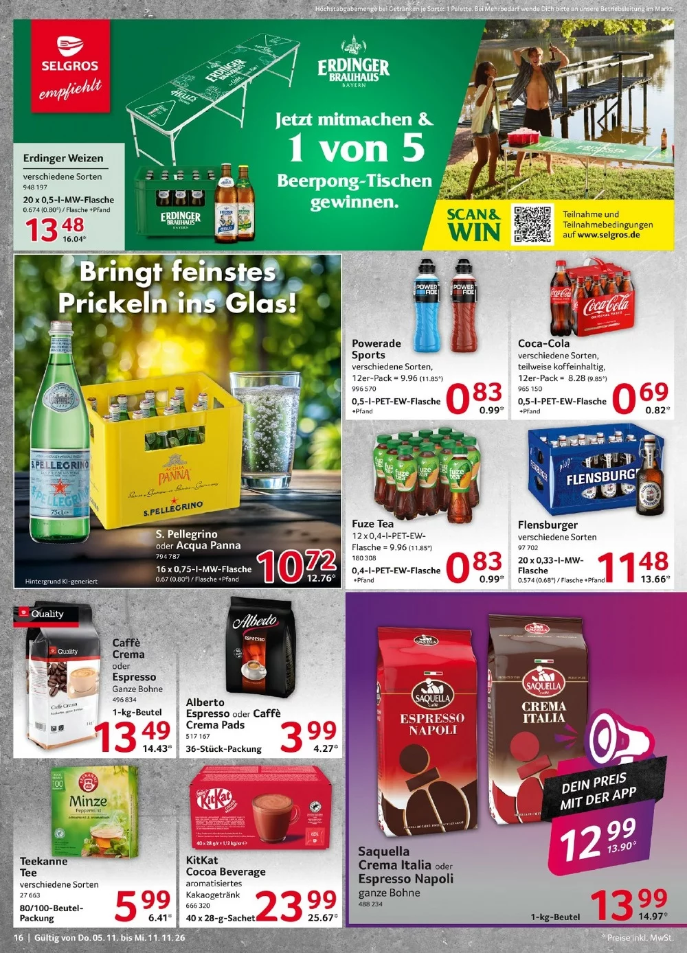 selgros food prospekt november 5 11 16